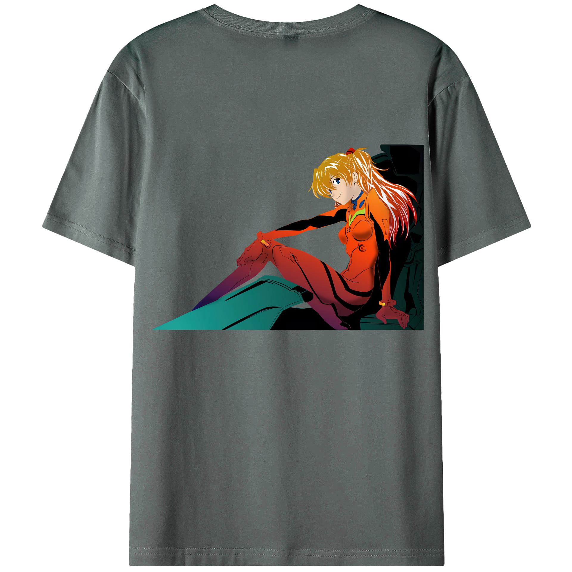 （画像用） EVA 新世紀エヴァンゲリオン 綿100％半袖Tシャツ（背面プリント）